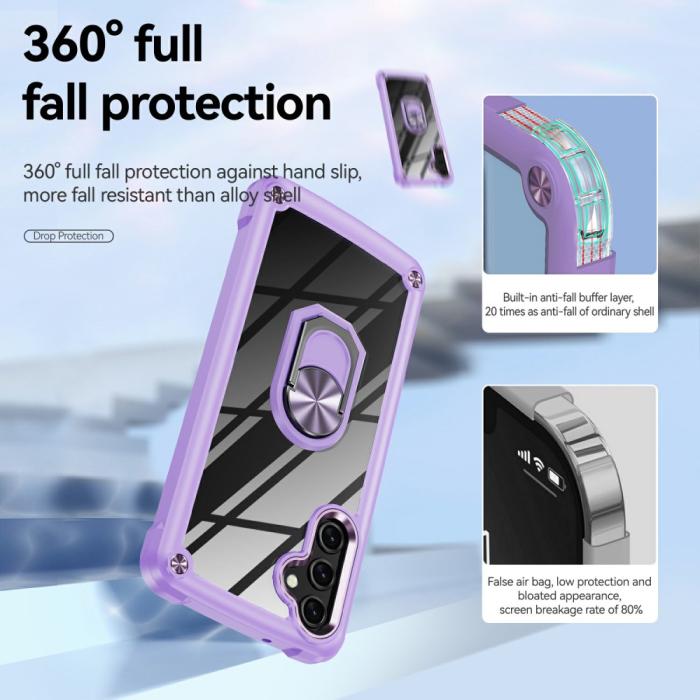 Bild 5,  Samsung Galaxy A16/A26 5G Skal Shockproof Ring Hybrid Lila - Teknikhallen.se