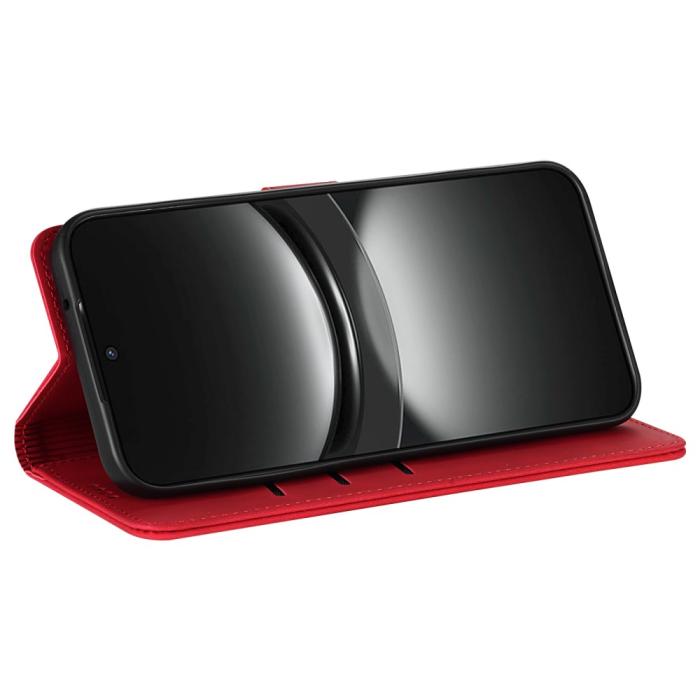 Bild 3, AZNS AZNS Samsung Galaxy S25 Ultra Fodral Läder Röd - Teknikhallen.se