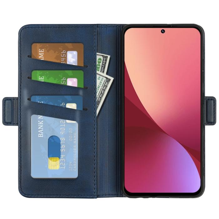 Bild 4,  Xiaomi 12 Fodral Magnetisk Stängning Blå - Teknikhallen.se