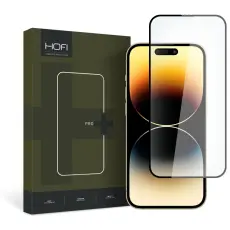 HOFI HOFI iPhone 15 Sk&auml;rmskydd Pro+ H&auml;rdat Glas Svart - Teknikhallen.se
