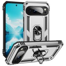  Google Pixel 11 / 11 Pro Skal Hybrid Kickstand Silver - Teknikhallen.se