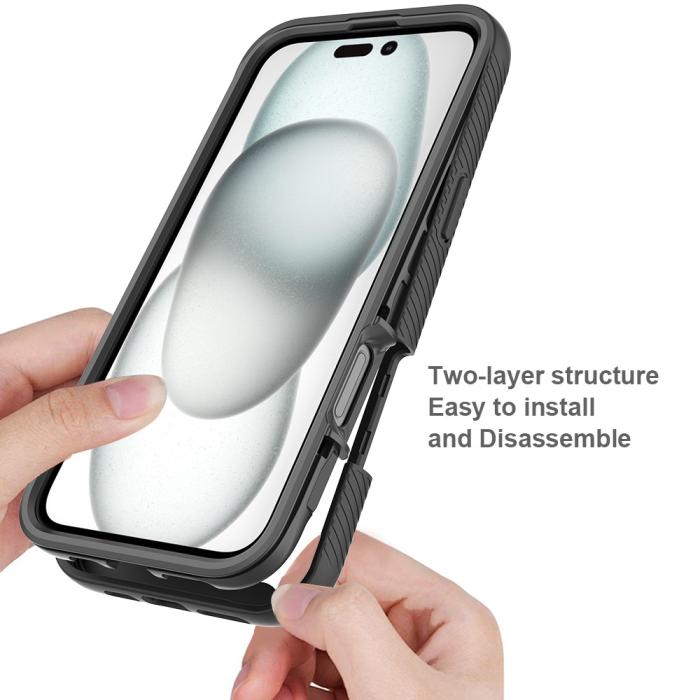 Bild 2,  iPhone 16 Plus Skal MagSafe 360 Hybrid Defense Svart - Teknikhallen.se