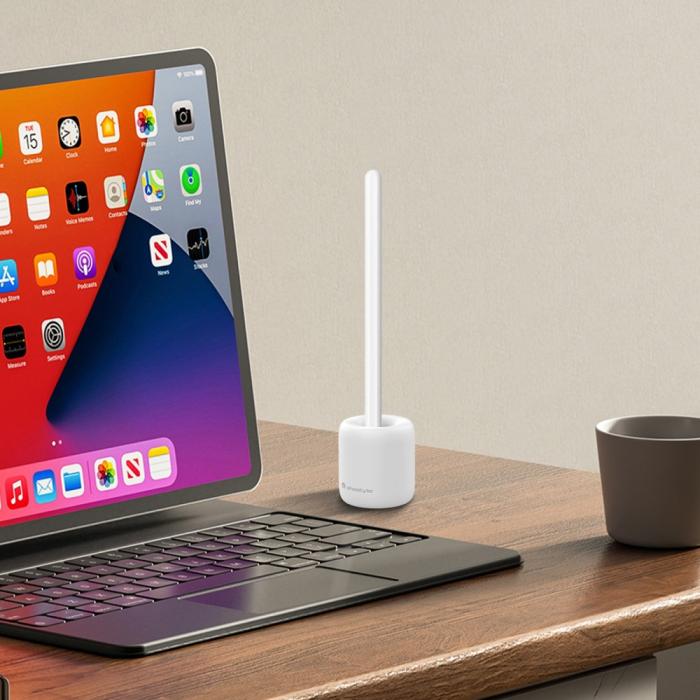 Bild 5, AHASTYLE AHASTYLE Apple Pencil 1/2/Pro Vertikal Silikon Ställ Vit - Teknikhallen.se