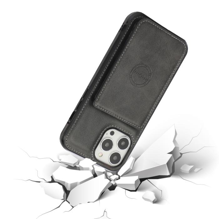Bild 6,  iPhone 14 Pro Skal Med Kortfack Och Magnet Svart - Teknikhallen.se