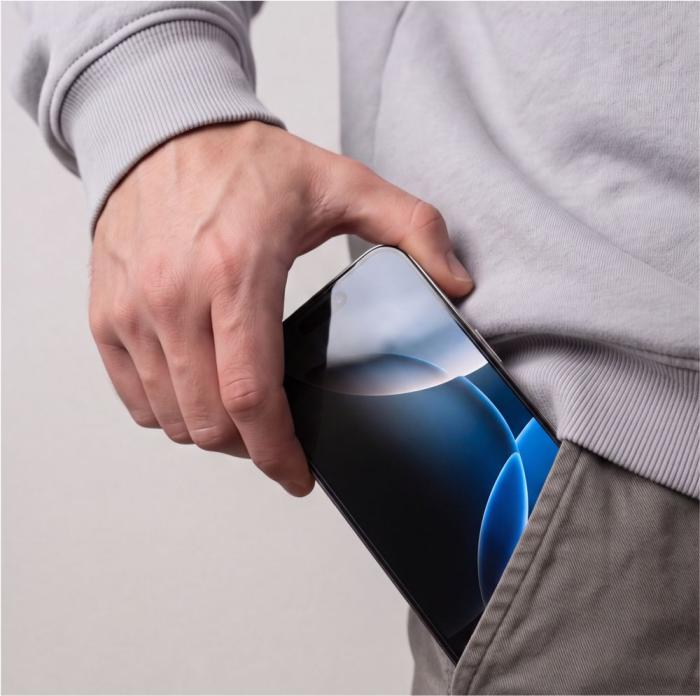 Bild 2, Tech-Protect Tech-Protect iPhone 18 Pro 2-PACK Skärmskydd Quick Set Spy+ - Teknikhallen.se