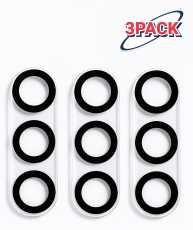  3-Pack Samsung Galaxy S24 Linsskydd I H&auml;rdat Glas Black Rings - Teknikhallen.se