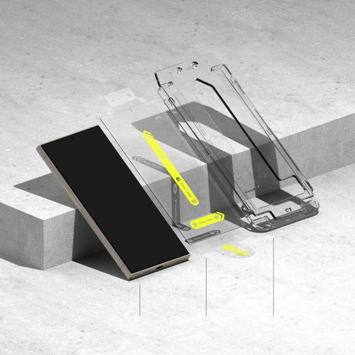 Bild 6, Ringke Ringke Galaxy S24 Ultra 2-PACK Easy Slide Skärmskydd Härdat Glas - Teknikhallen.se