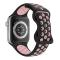 ColorPop Sportarmband Dual-Color Apple Watch 41/40/38 mm (S/M) Svart/Rosa - Teknikhallen.se