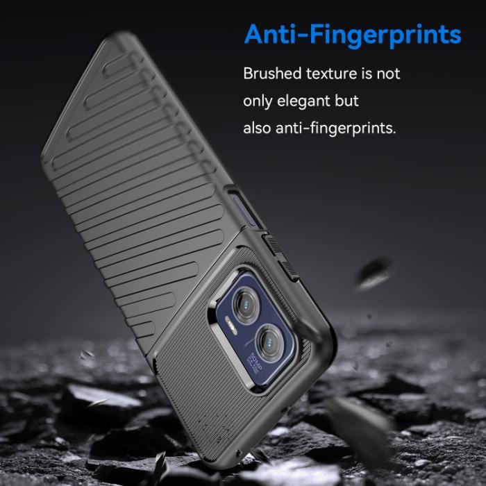 Bild 2,  Motorola Moto G73 5G Skal Twill Textur Svart - Teknikhallen.se