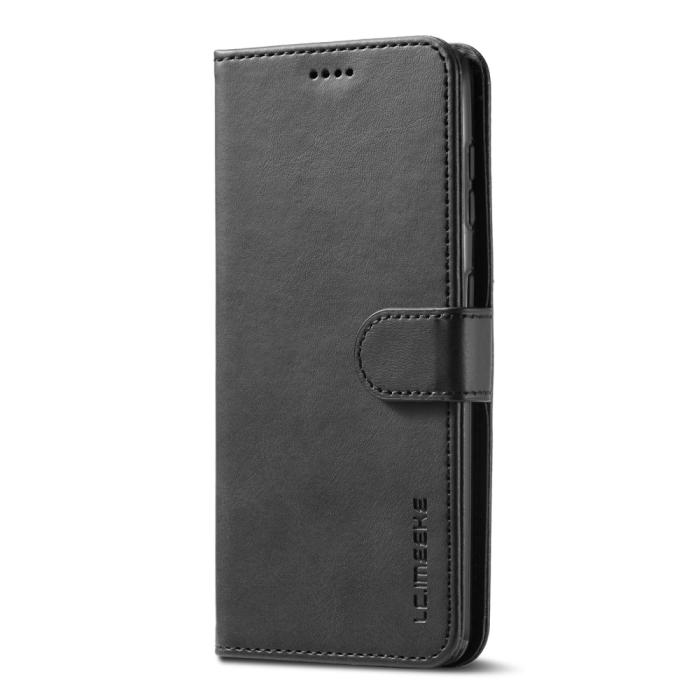 Bild 2, LC.IMEEKE Samsung Galaxy S21 Plus - LC.IMEEKE Läder Fodral - Svart - Teknikhallen.se