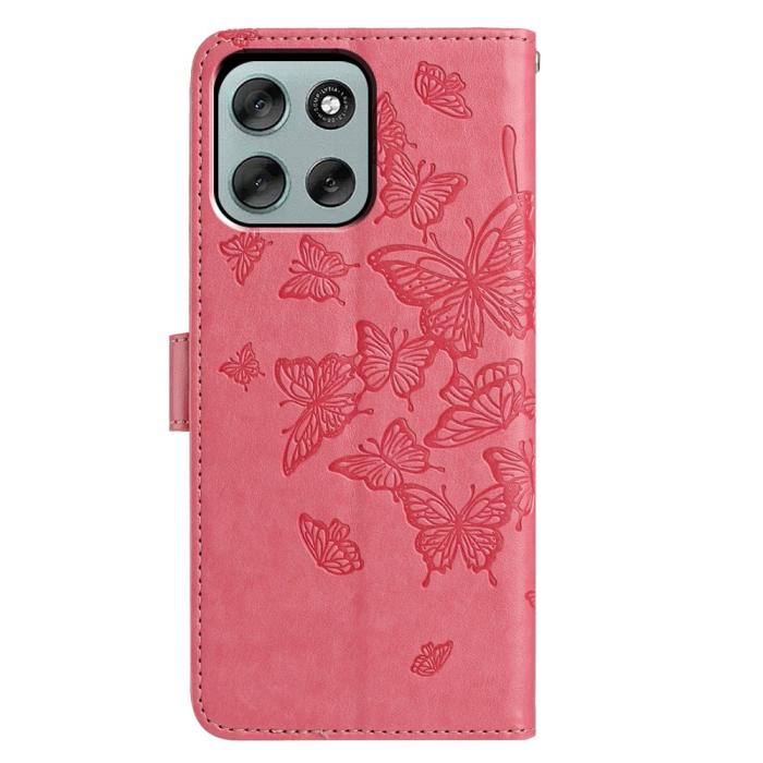 Bild 5,  Motorola Moto G56 5G Fodral Fjäril Tryck Rosa - Teknikhallen.se