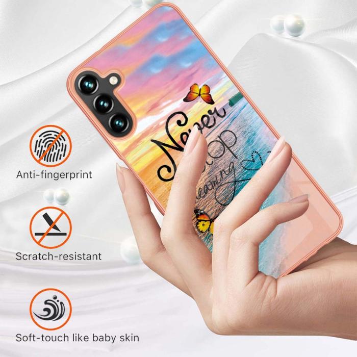 Bild 2,  Samsung Galaxy A54 5G Skal Marmor TPU Never Stop Dreaming - Teknikhallen.se