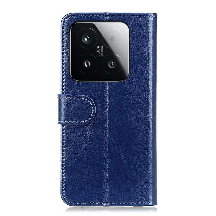 Bild 6,  Xiaomi 15T Fodral Crazy Horse Läder Blå - Teknikhallen.se