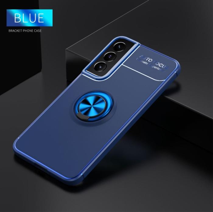 Bild 2,  Samsung Galaxy S22 Skal Ring Blå - Teknikhallen.se
