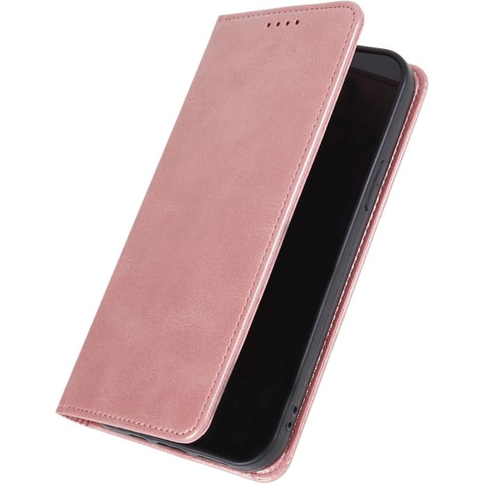 Bild 5,  Nothing Phone 3a Pro Fodral Flip Läder Roséguld - Teknikhallen.se