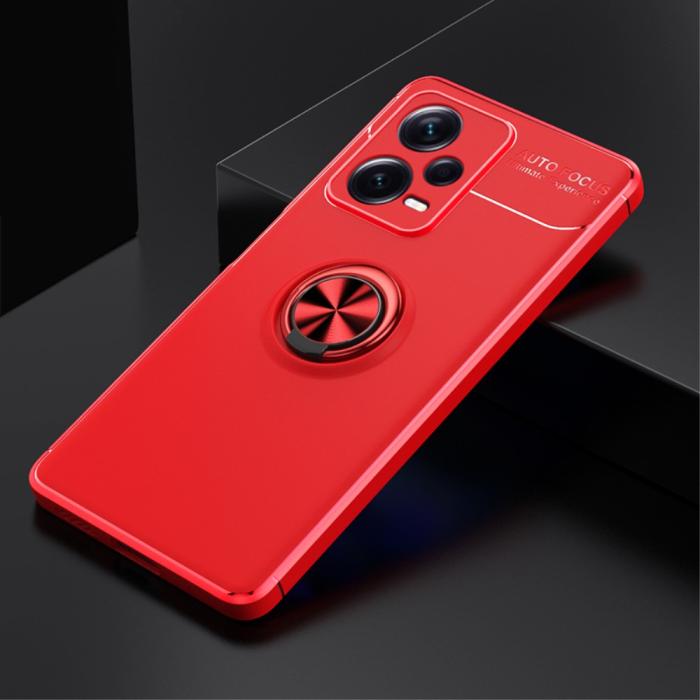 Bild 2,  Xiaomi Redmi Note 12 Pro 5G Skal Ring Röd - Teknikhallen.se