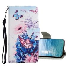  Xiaomi Redmi 10C Fodral Med Tryck Lila Fj&auml;ril - Teknikhallen.se