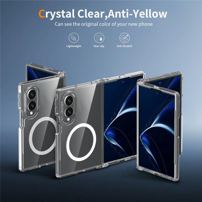 Bild 2,  Samsung Galaxy Z Fold 8 Skal MagSafe TPU Transparent - Teknikhallen.se