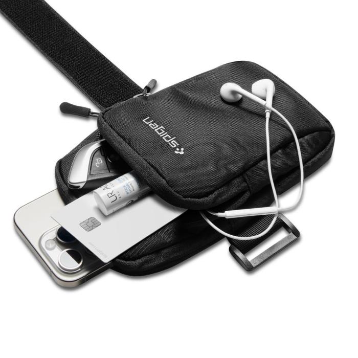 Bild 4, Spigen Spigen Dynamic Shield Aktivitetsarmband Svart - Teknikhallen.se