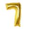  Sifferballong Nummer 7 70 cm Guld - Teknikhallen.se