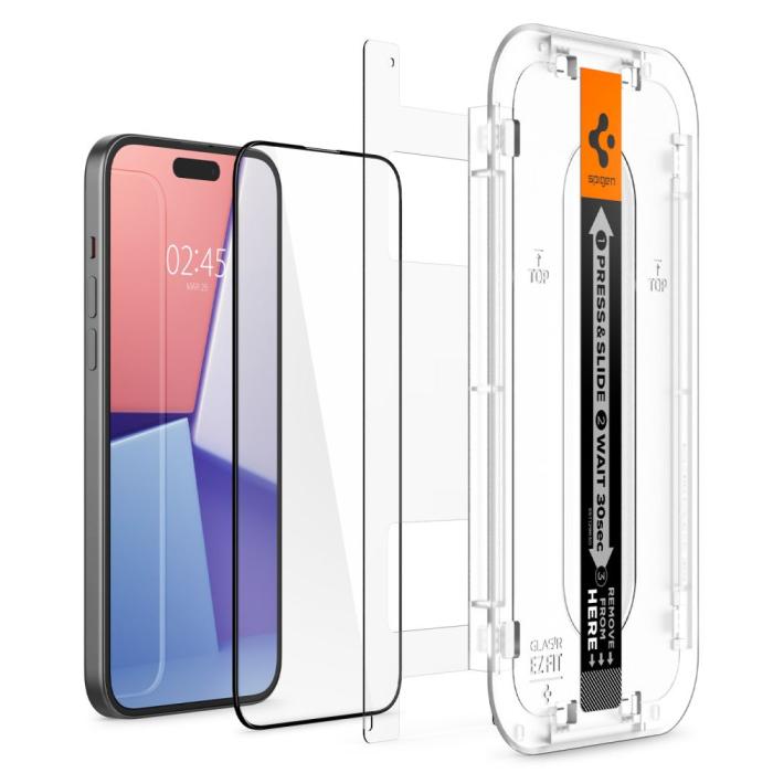 Bild 2, Spigen Spigen iPhone 15 Plus GLAS.tR FC 