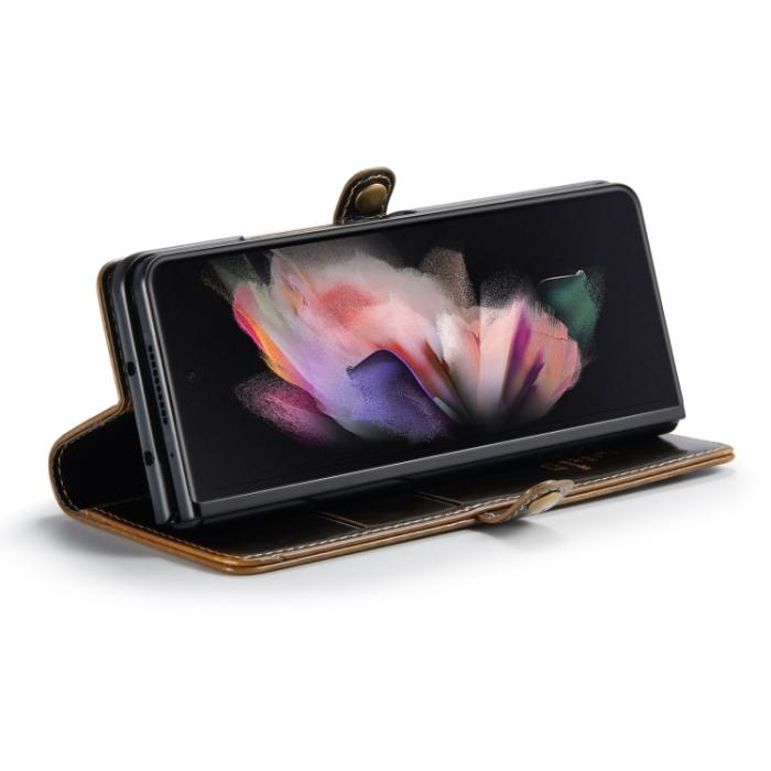 Bild 4, CASEME CASEME Galaxy Z Fold 3 Fodral Oil Wax Brun - Teknikhallen.se