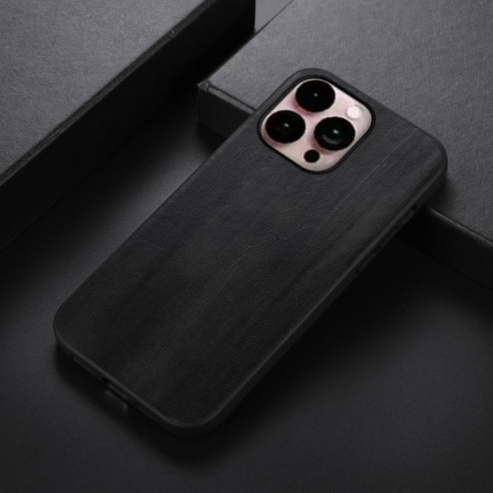 Bild 2,  iPhone 14 Pro Max Skal PU Läder Svart - Teknikhallen.se