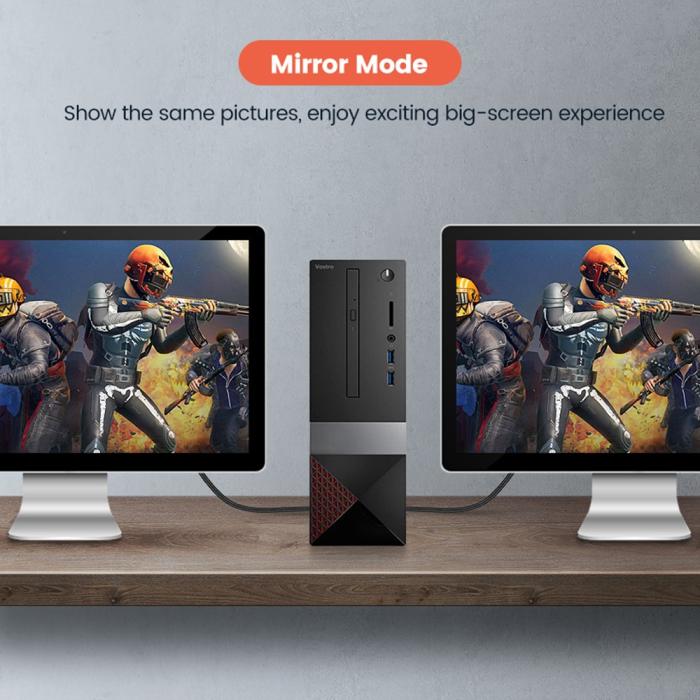 Bild 5, UGREEN UGREEN 2m 8K 60Hz HDMI 2.1 - HDMI Kabel Svart - Teknikhallen.se