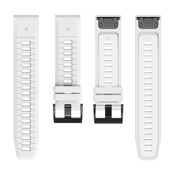 Bild 2,  Garmin Fenix 26 mm Armband Quick Release Silikon Vit - Teknikhallen.se