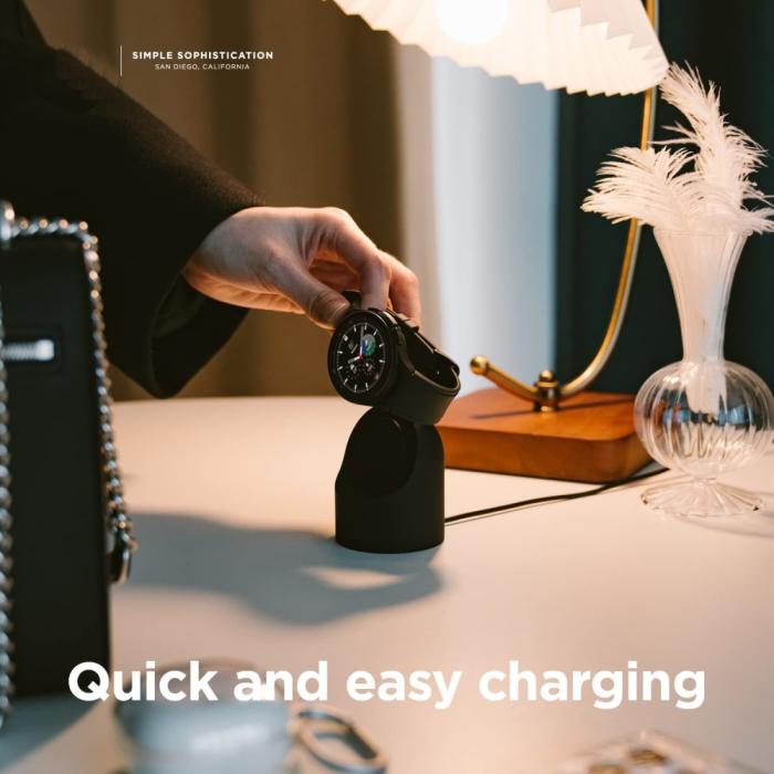 Bild 5,  Samsung Galaxy Watch 5/5 Pro/6/7/FE Silikon Stativ Lila - Teknikhallen.se