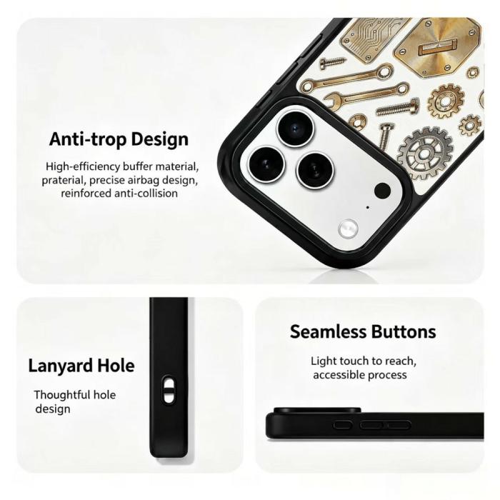 Bild 3,  iPhone 18 Pro Max/17 Pro Max Skal MagSafe UV-Mönster Verktyg - Teknikhallen.se