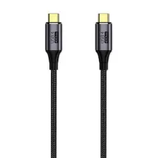 50cm 100W PD Thunderbolt 3/4 Kabel USB-C - USB-C 8K/60Hz Svart - Teknikhallen.se