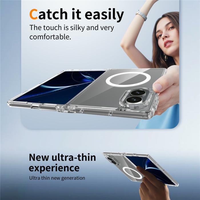 Bild 5,  Samsung Galaxy Z Fold 8 Skal MagSafe TPU Transparent - Teknikhallen.se