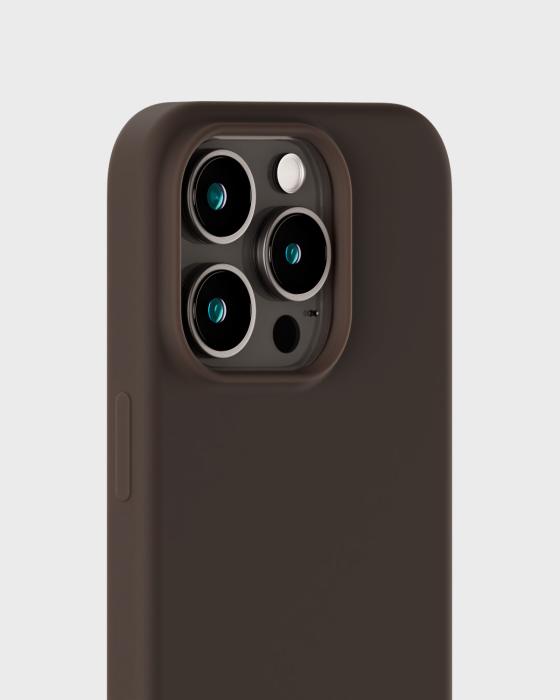 Bild 4, holdit holdit iPhone 15 Pro Mobilskal Silikon Chocolate - Teknikhallen.se