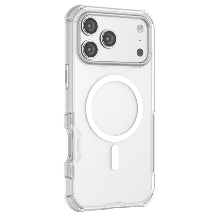 Bild 2,  iPhone 17 Pro Max Skal MagSafe Shockproof Hybrid Vit - Teknikhallen.se