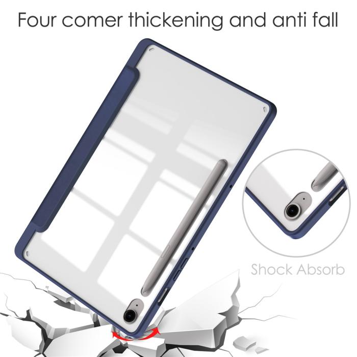 Bild 5,  Samsung Galaxy Tab S10 Lite Fodral Tri-Fold Hybrid Mörk Blå - Teknikhallen.se