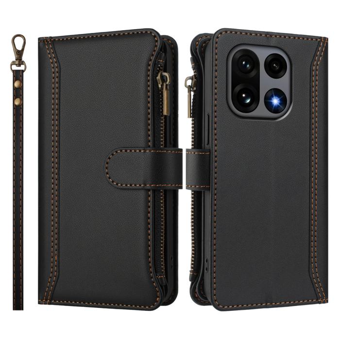 Bild 3,  OnePlus 15 Fodral Multifunktionellt Läder Svart - Teknikhallen.se