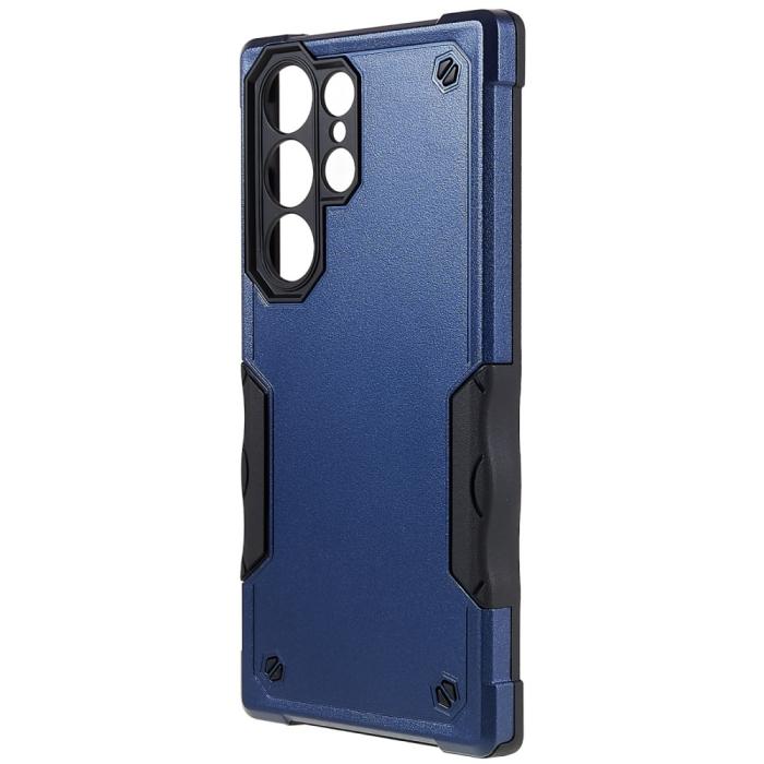 Bild 2,  Samsung Galaxy S23 Ultra Skal Shockproof Armor Blå - Teknikhallen.se