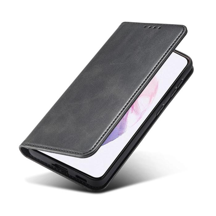 Bild 3,  Samsung Galaxy S21 Plus - Läder Flip Fodral - Svart - Teknikhallen.se