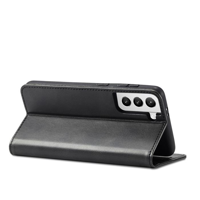 Bild 5,  Samsung Galaxy S21 Plus - Läder Flip Fodral - Svart - Teknikhallen.se