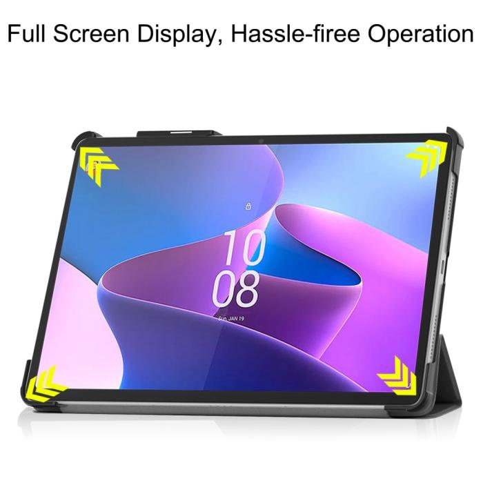 Bild 3,  Lenovo Tab P11 Pro Gen 2 Fodral Tri-Fold Läder Svart - Teknikhallen.se