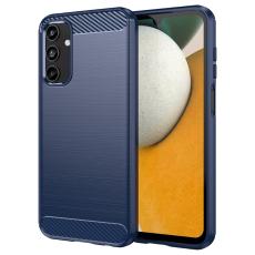  Samsung Galaxy A15 5G Skal Borstad St&aring;l Textur Bl&aring; - Teknikhallen.se