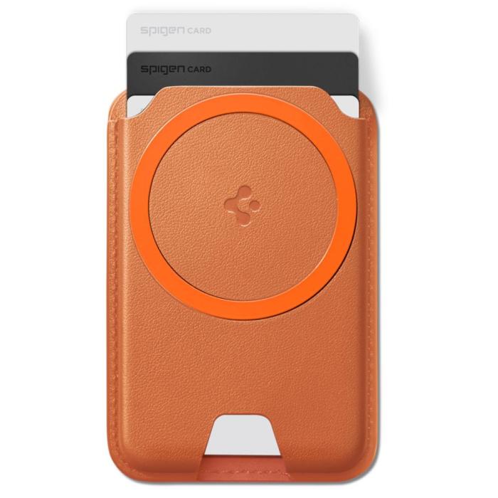 Bild 3, Spigen Spigen Magnetisk MagSafe Korthållare Valentinus MagFit+ Orange - Teknikhallen.se