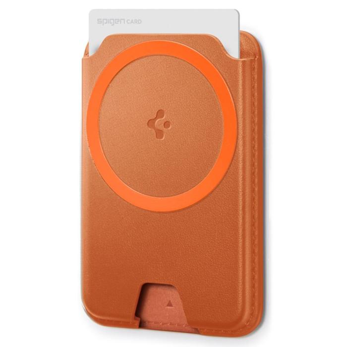 Bild 5, Spigen Spigen Magnetisk MagSafe Korthållare Valentinus MagFit+ Orange - Teknikhallen.se
