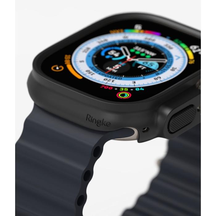Bild 5, Ringke Ringke Apple Watch Ultra 49 mm 2-PACK Skal Slim Transparent/Svart - Teknikhallen.se
