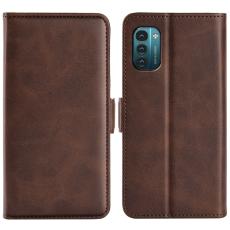  Nokia G11 / G21 Fodral Magnetisk St&auml;ngning Brun - Teknikhallen.se