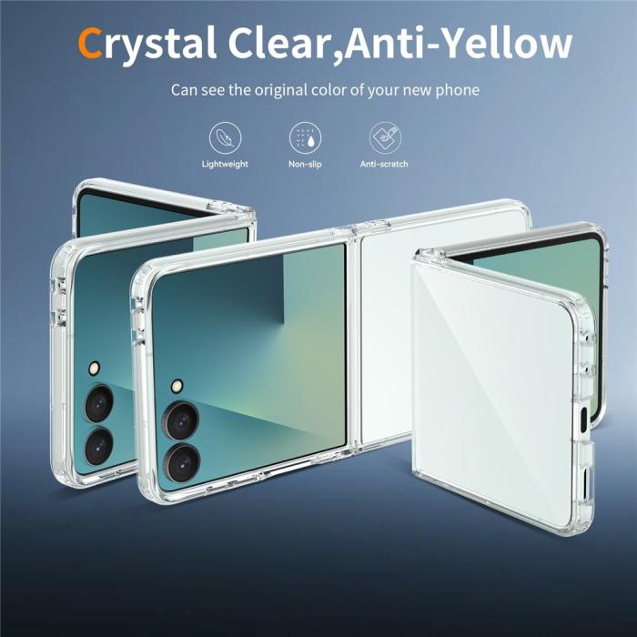Bild 2,  Samsung Galaxy Z Flip 8 Skal TPU Transparent - Teknikhallen.se