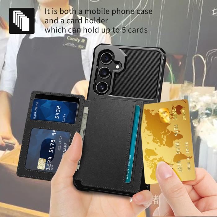 Bild 5,  Galaxy A55 5G Skal Med Magnetisk Plånbok Svart - Teknikhallen.se