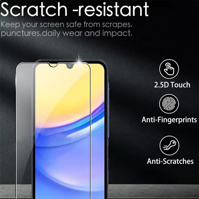 Bild 5,  Samsung Galaxy A55 5G 4-PACK Skärmskydd/Linsskydd - Teknikhallen.se