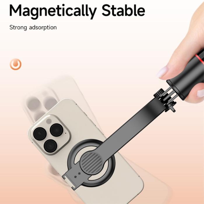 Bild 2,  Tripod Selfie Stick MagSafe Aluminium 104 cm Svart - Teknikhallen.se